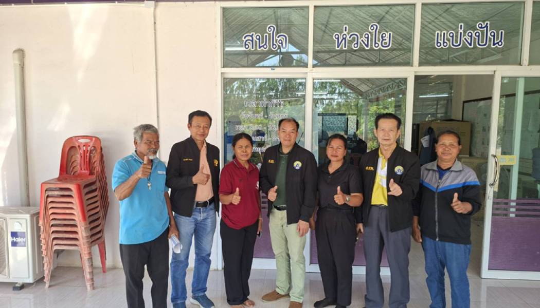 เข้าพบ ปธ.ศูนย์ประสานงานบ้านหนองบัวแปะ จ.มหาสารคาม